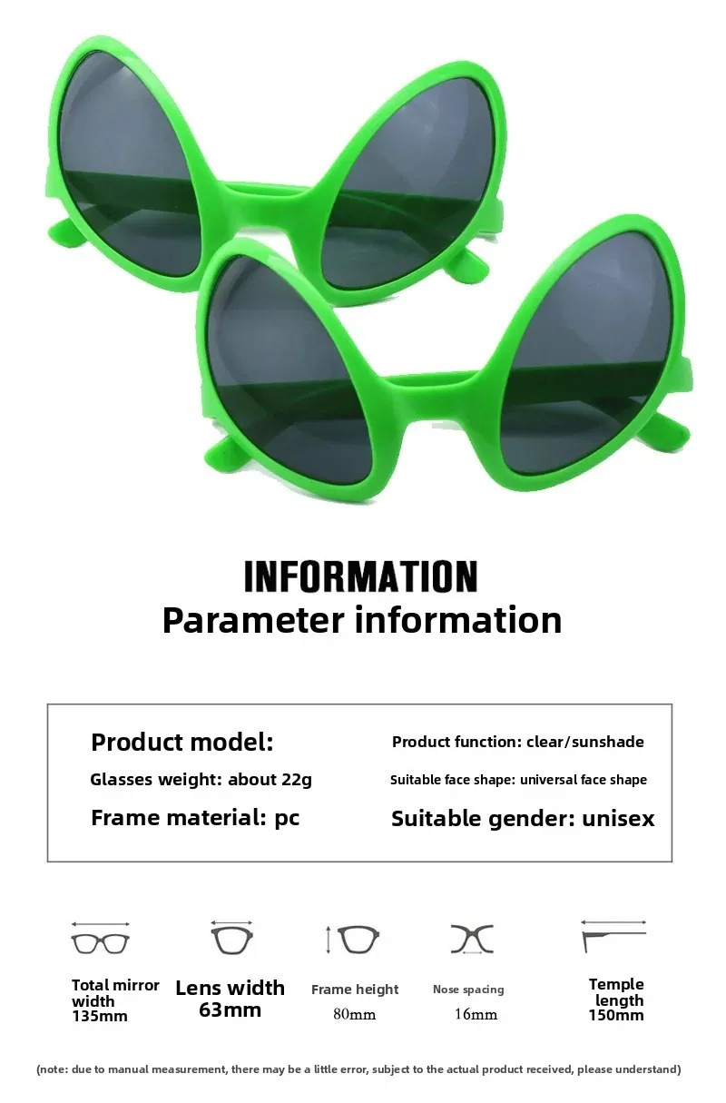 Green Alien Martian Quirky Sun - Sunglasses Uv400 review and price