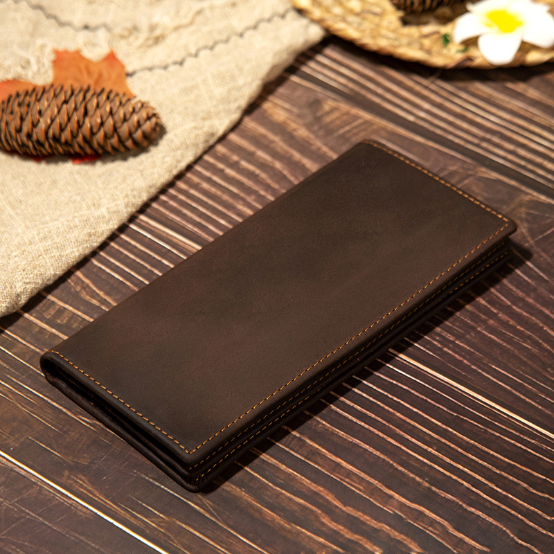 Men's Genuine Leather Long Wal - Leather Wallet Men review and price
