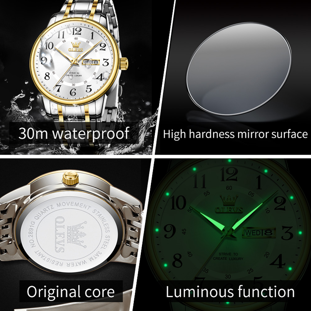 OLEVS Casual fashion men's wat - Luxury Watch Men review and price