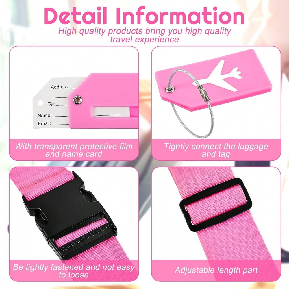 Luggage Strap Set with Luggage - Travel Luggage Set review and price