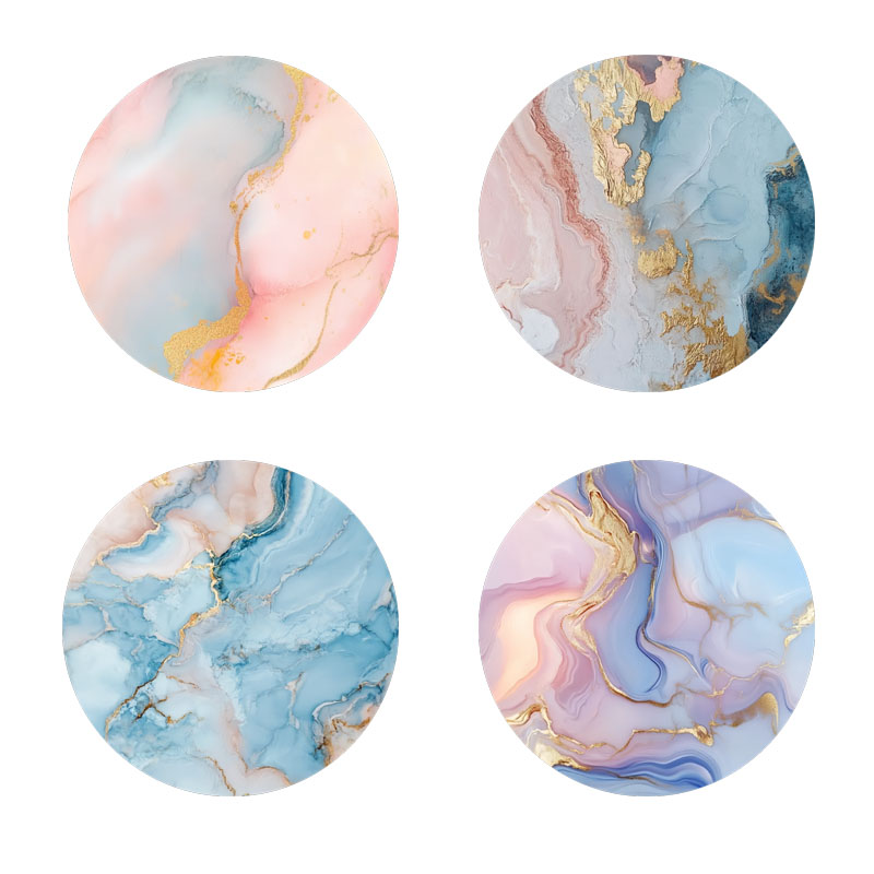 4 Pieces of Marble Pattern Pri - Marble Coaster Set review and price