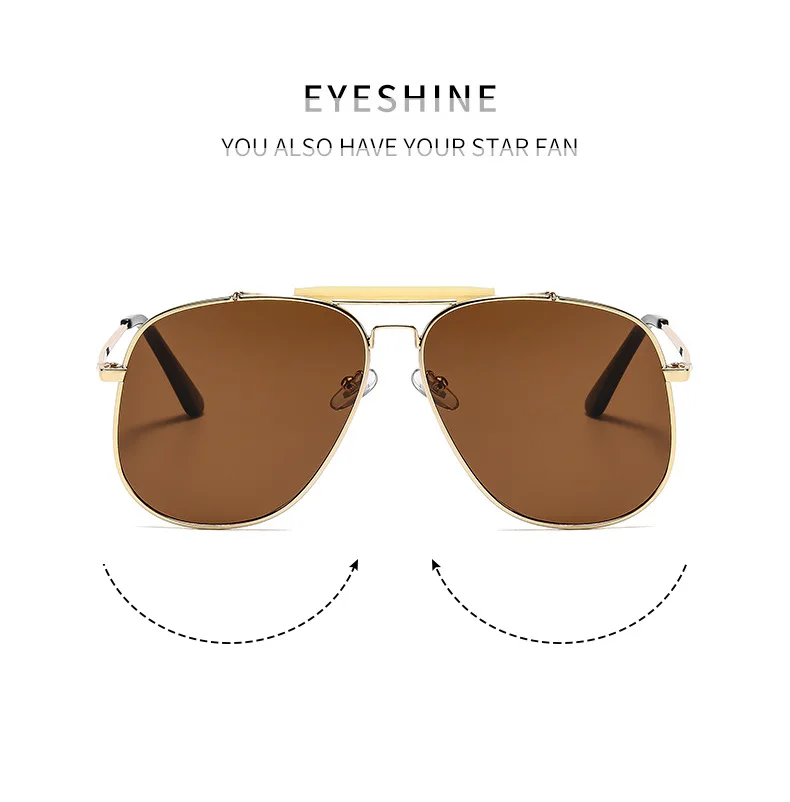 Retro Metal Double Bridge Pilo - Sunglasses Uv400 review and price