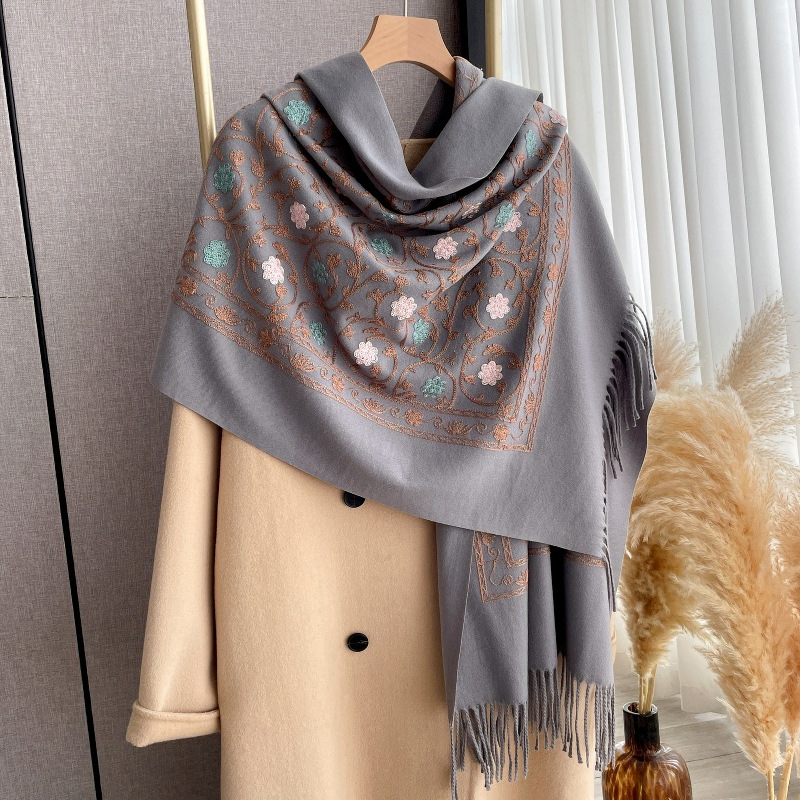 2025 New Embroidery Cashmere S - Cashmere Scarf review and price