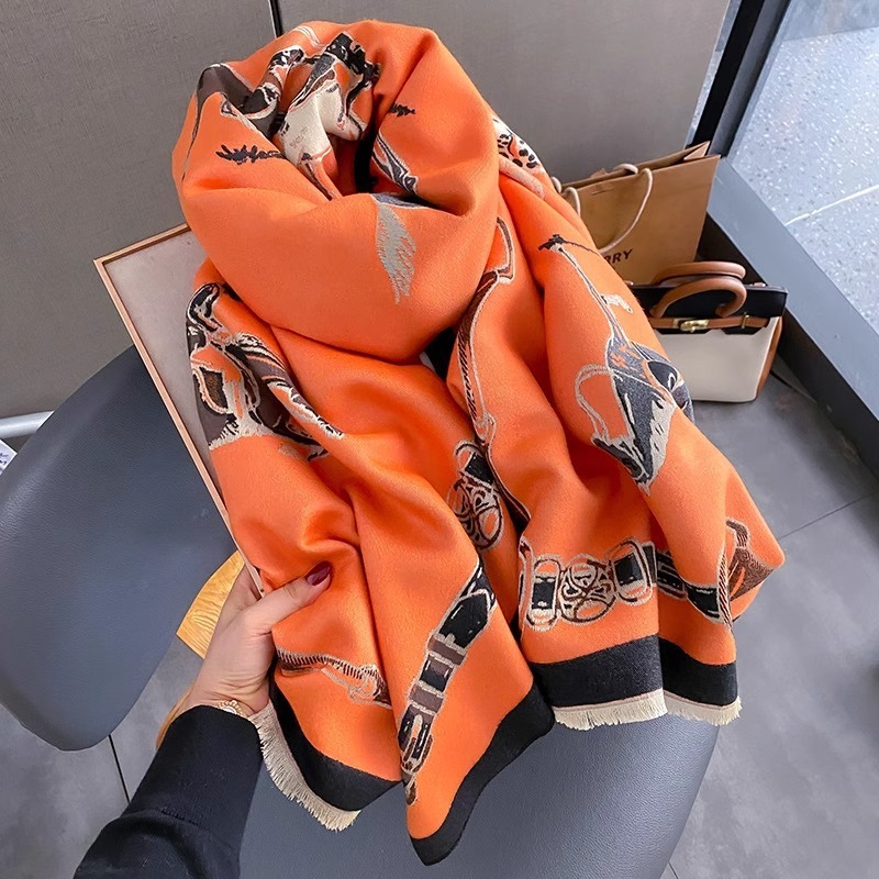 Retro Rider Horse Imitation Ca - Cashmere Scarf review and price