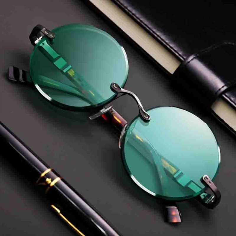 Fashion Classic Rimless Sungla - Designer Sunglasses review and price