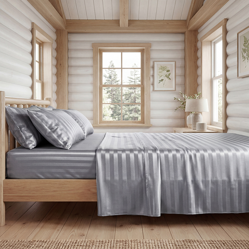 Wrinkle Resistant Striped Sati - Silk Pillowcase review and price