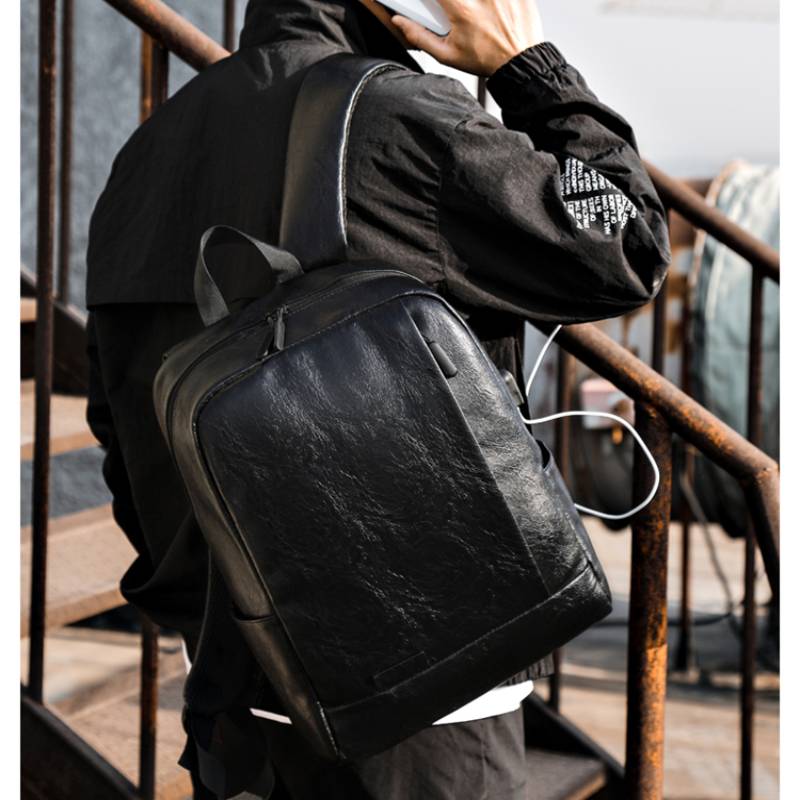 Men Fashionable Backpack PU Le - Leather Briefcase review and price