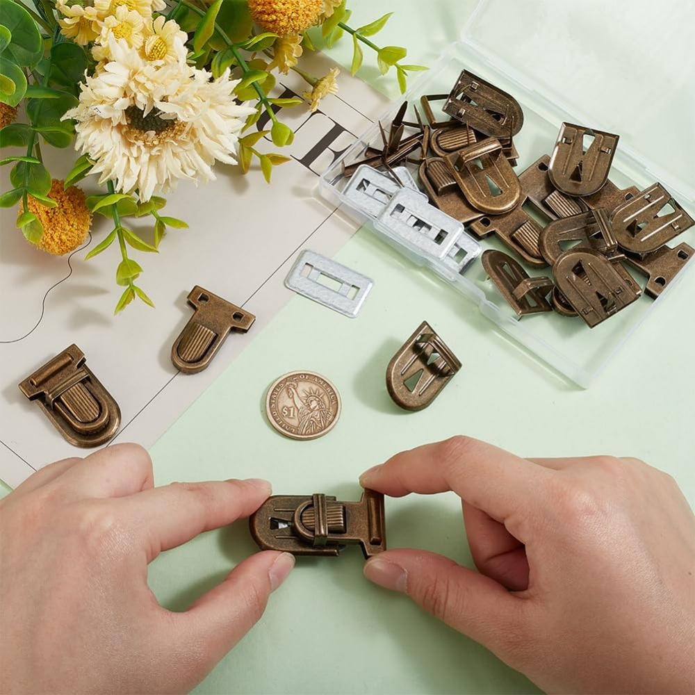10 Sets Iron Purse Push Locks  - Leather Briefcase review and price